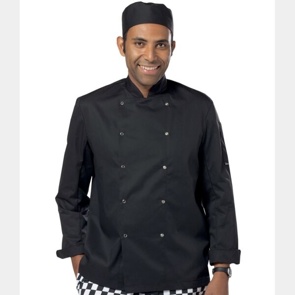 Dennys Long Sleeve Press Stud Chef's Jacket Thumbnail