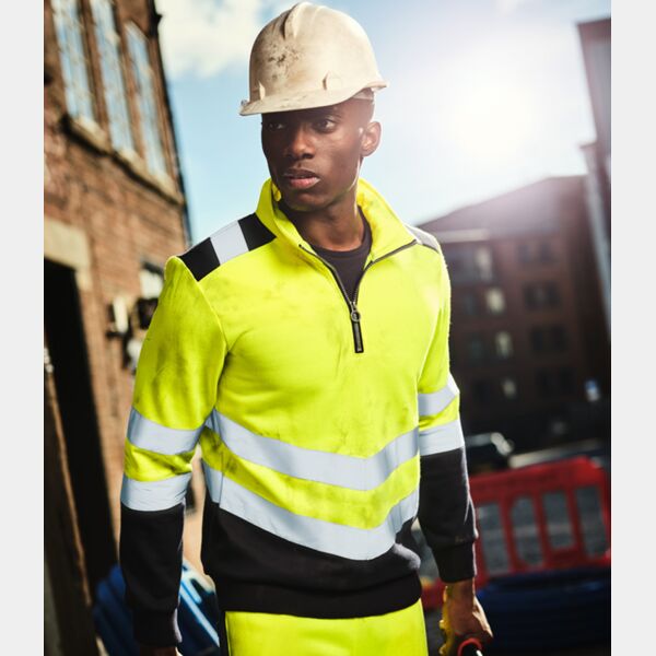 Regatta High Visibility Pro 1/4 Zip Sweatshirt Thumbnail