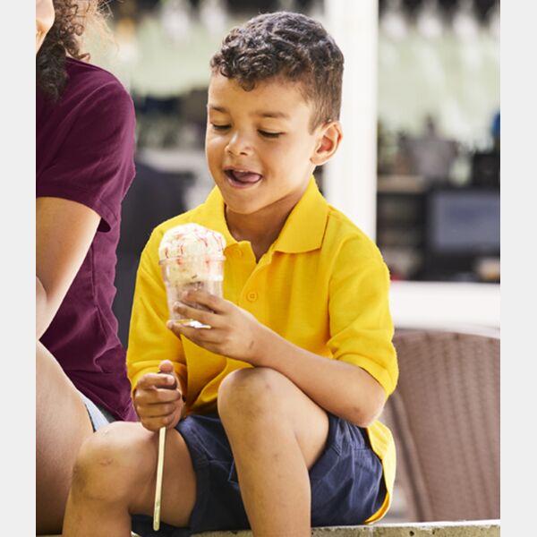 Fruit of the Loom Kids Poly/Cotton Piqué Polo Shirt Thumbnail