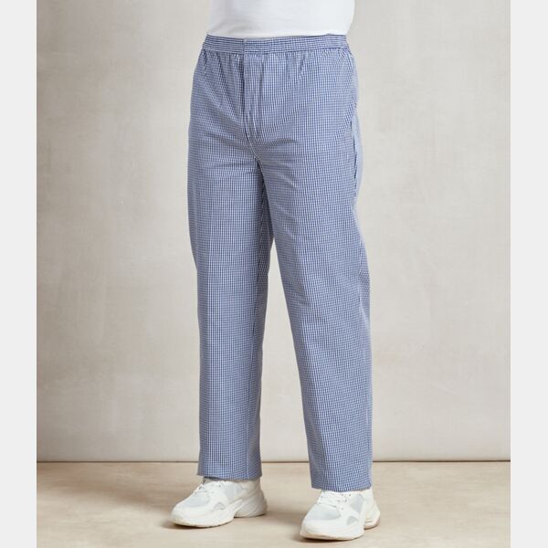 Premier Pull On Chef's Check Trousers Thumbnail