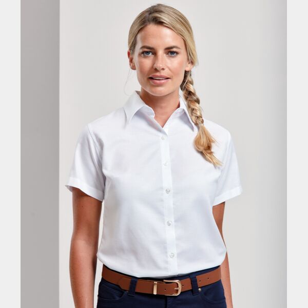 Premier Ladies Signature Short Sleeve Oxford Shirt Thumbnail