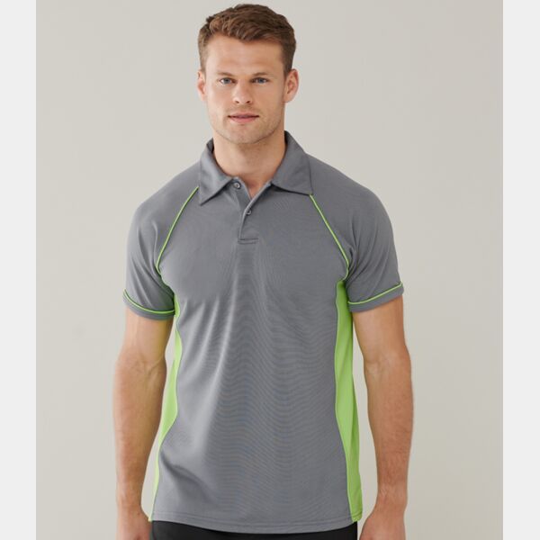Finden + Hales Performance Piped Polo Shirt Thumbnail