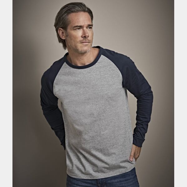 Tee Jays Long Sleeve Baseball T-Shirt Thumbnail