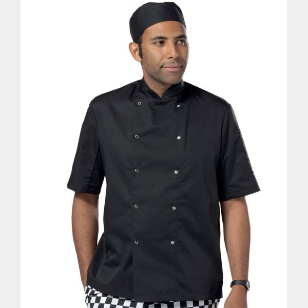 Dennys Short Sleeve Press Stud Chef's Jacket Thumbnail