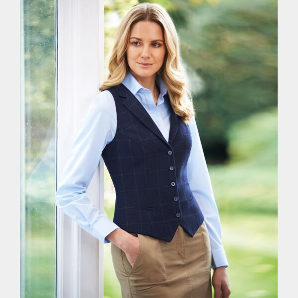 Brook Taverner Ladies Nashville Tweed Waistcoat Thumbnail