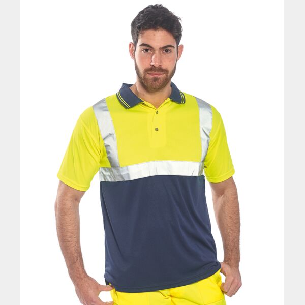 Portwest Hi-Vis Two Tone Polo Shirt Thumbnail